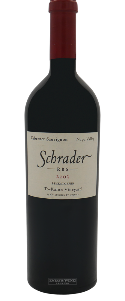 Schrader RBS Cabernet Sauvignon Beckstoffer To Kalon Vineyard Napa Valley 2003 750ml - 2