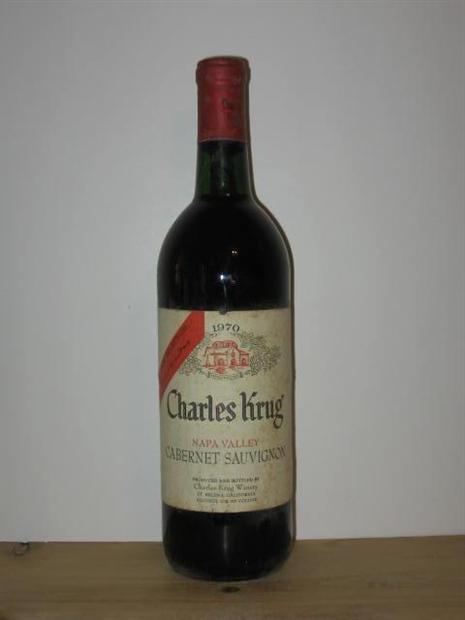 Charles Krug Cabernet Sauvignon Napa Valley 1970 750ml - 1