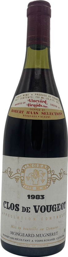 Domaine Mongeard Mugneret Clos Vougeot Grand Cru 1983 750ml