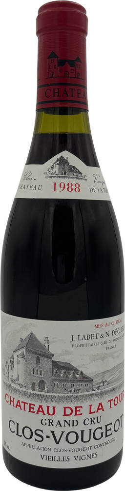 Chateau de la Tour Clos Vougeot Grand Cru 1988 750ml
