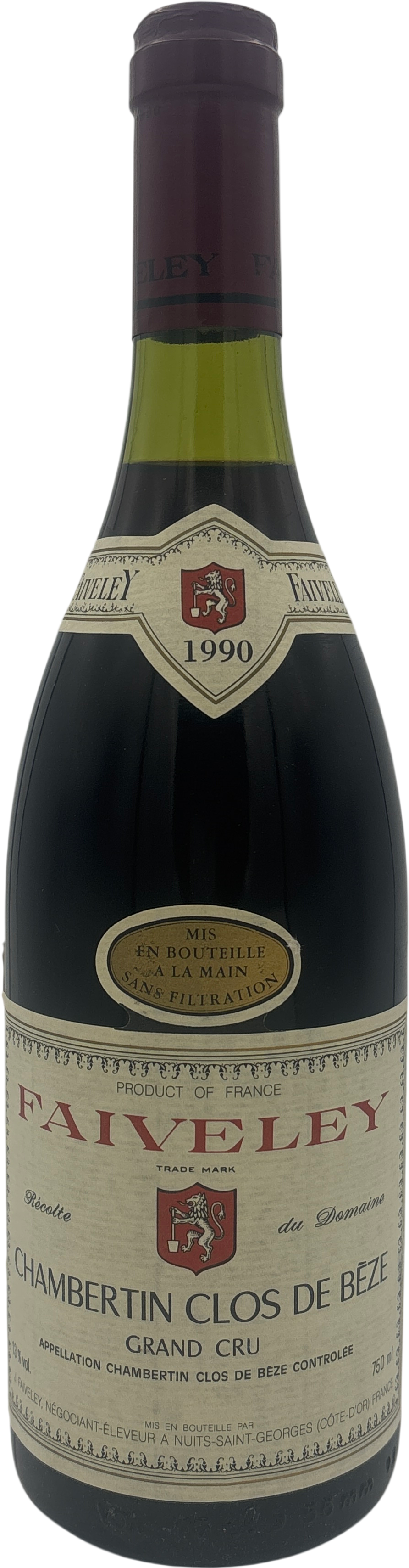 Domaine Faiveley Chambertin Clos de Beze Grand Cru 1990 750ml