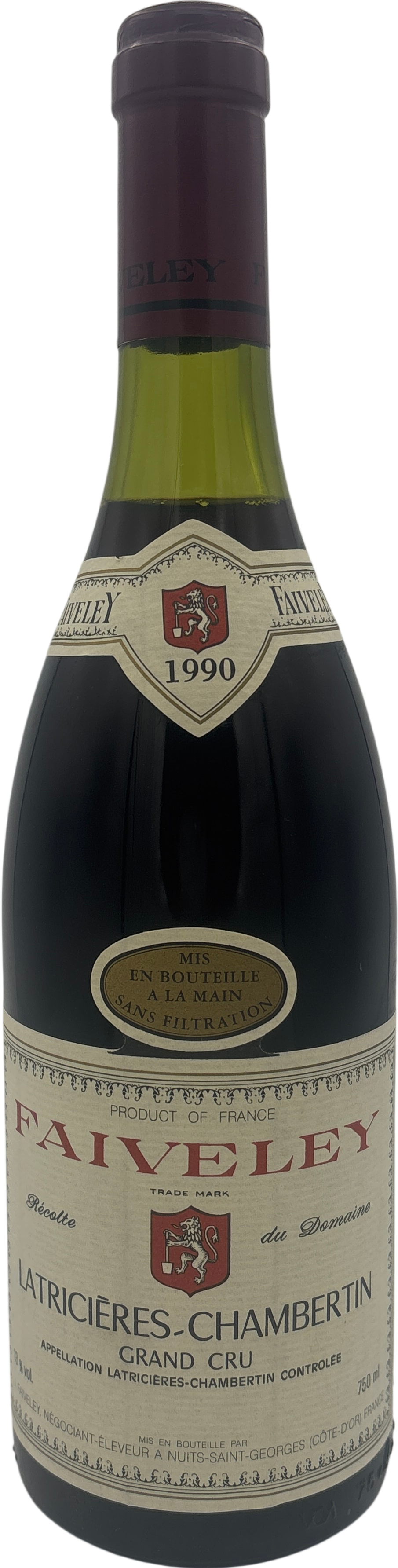 Domaine Faiveley Latricieres Chambertin Grand Cru 1990 750ml