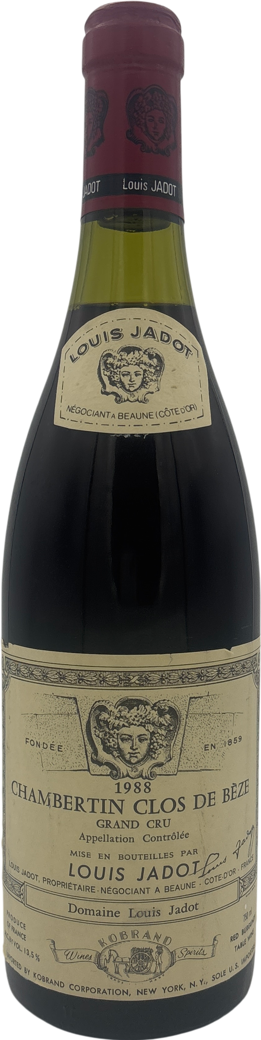 Louis Jadot Chambertin Clos De Beze Grand Cru 1988 750ml