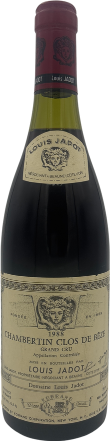 Louis Jadot Chambertin Clos De Beze Grand Cru 1988 750ml