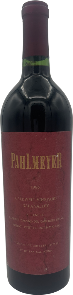 Pahlmeyer Cabernet Sauvignon Caldwell Vineyard 1986 750ml