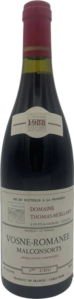 Domaine Thomas Moillard Vosne Romanee Malconsorts 1er Cru 1988 750ml