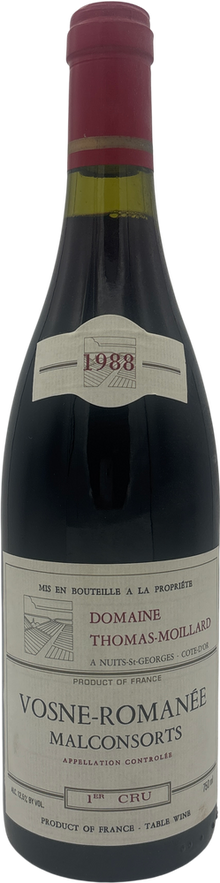 Domaine Thomas Moillard Vosne Romanee Malconsorts 1er Cru 1988 750ml