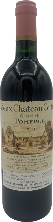 Vieux Chateau Certan Pomerol 1990 750ml