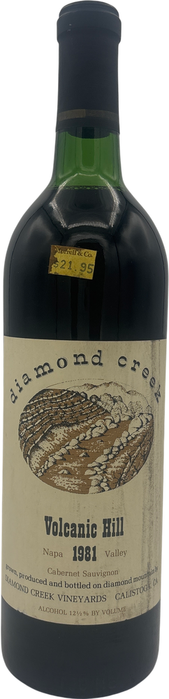 Diamond Creek Cabernet Sauvignon Volcanic Hill Napa Valley 1981 750ml