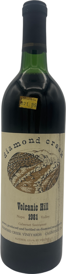 Diamond Creek Cabernet Sauvignon Volcanic Hill Napa Valley 1981 750ml