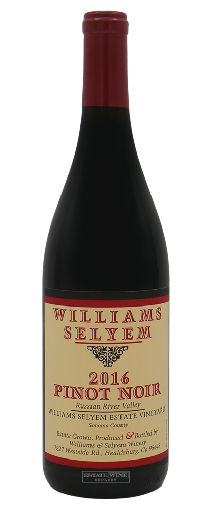 Williams Selyem Pinot Noir Williams Selyem Estate Vineyard Russian River Valley 2016 750ml - 1