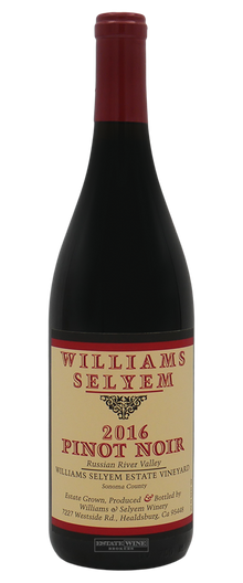 Williams Selyem Pinot Noir Williams Selyem Estate Vineyard Russian River Valley 2016 750ml - 1