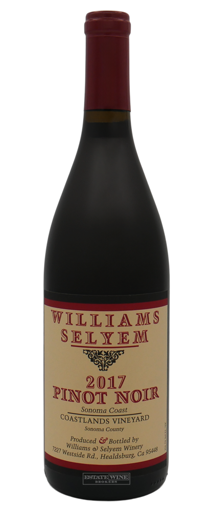 Williams Selyem Pinot Noir Coastlands Vineyard Sonoma Coast 2017 750ml - 2