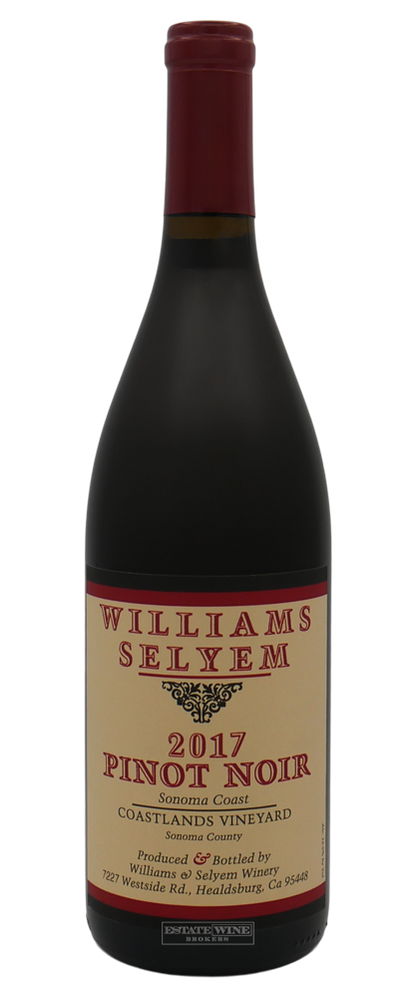 Williams Selyem Pinot Noir Coastlands Vineyard Sonoma Coast 2017 750ml - 2