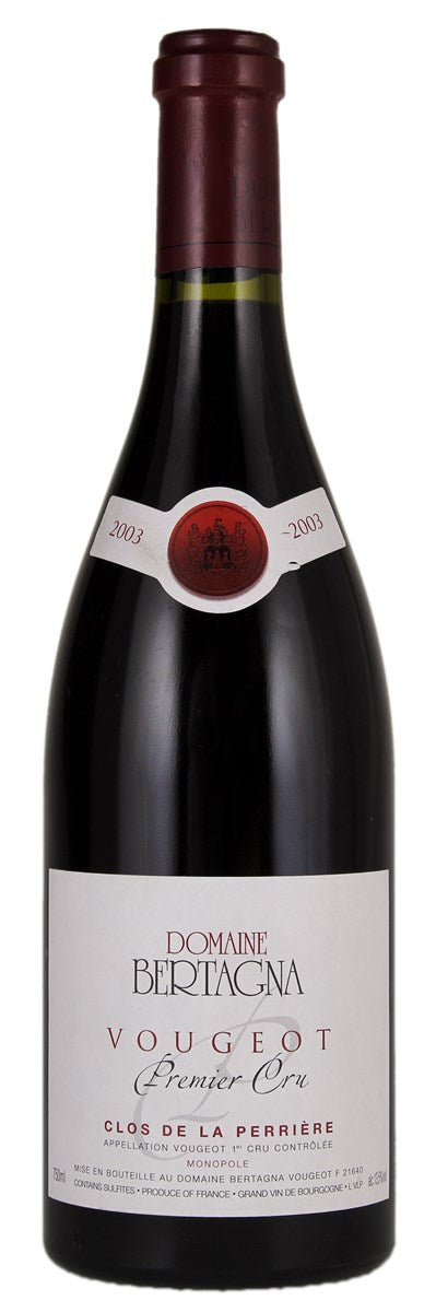 Domaine Bertagna Vougeot Clos de la Perriere 1er Cru 2003 750ml - 1