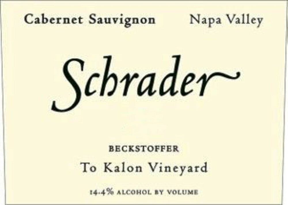 Schrader Cabernet Sauvignon Beckstoffer To Kalon Vineyard 2003 750ml - 1