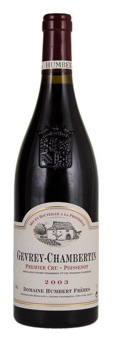 Domaine Humbert Freres Gevrey Chambertin Poissenot 1er Cru 2003 750ml - 1
