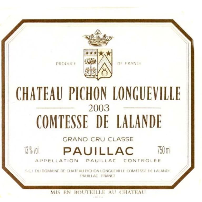 Pichon Lalande 2003 750ml - 1