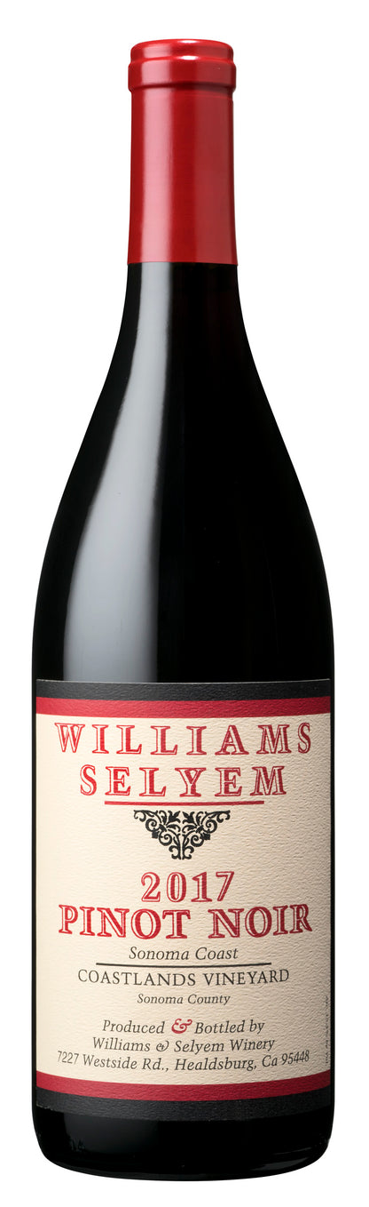Williams Selyem Pinot Noir Coastlands Vineyard Sonoma Coast 2017 750ml - 1