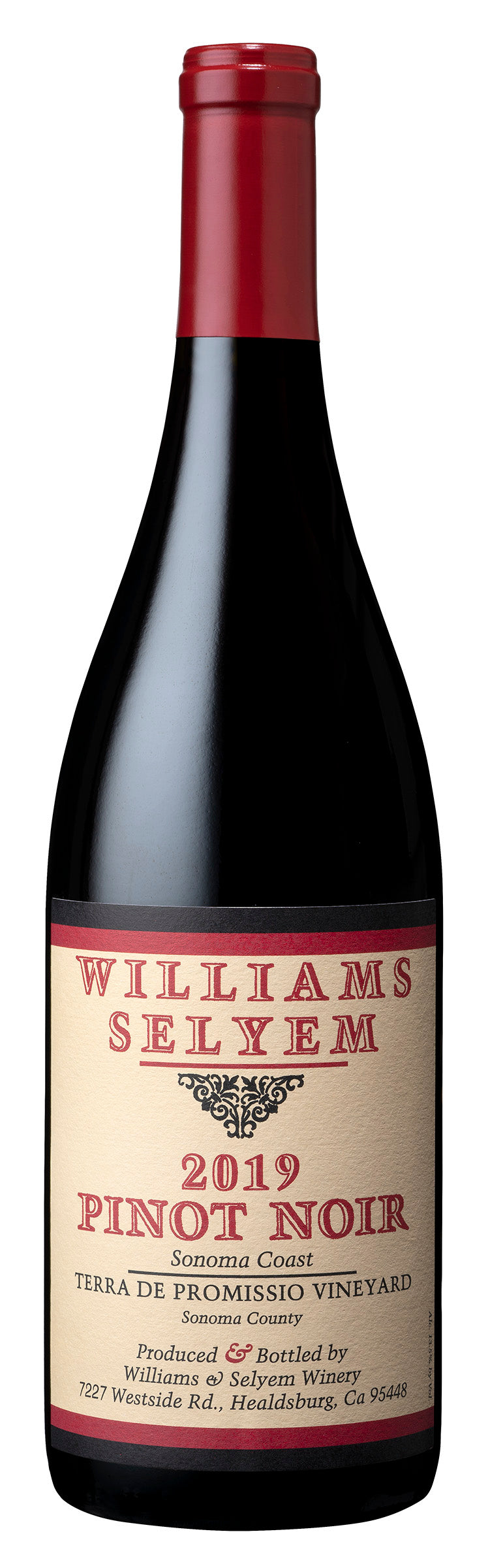 Williams Selyem Pinot Noir Terra De Promissio Vineyard Sonoma Coast 2019 750ml - 1