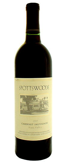 Spottswoode Family Estate Grown Cabernet Sauvignon Napa Valley 1985 750ml - 1