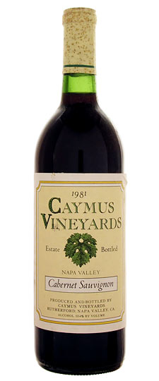 Caymus Cabernet Sauvignon Napa Valley 1981 750ml - 1