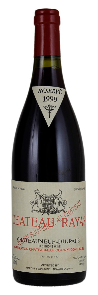 Chateau Rayas Chateauneuf du Pape Reserve 1999 750ml [Wine Stained Label] - 1