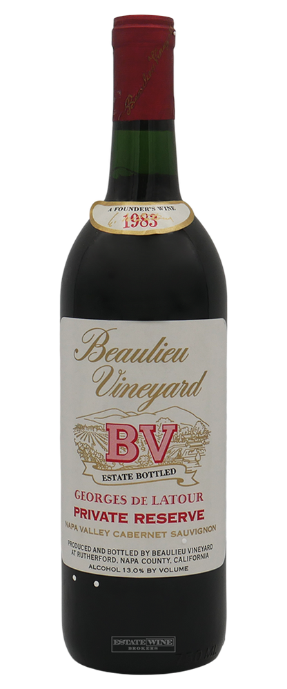 Beaulieu Vineyard Cabernet Sauvignon Georges de Latour Private Reserve Napa Valley 1983 750ml - 1