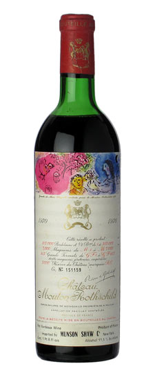 Mouton Rothschild 1970 750ml [Top Shoulder] - 1