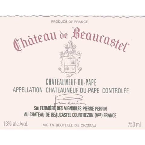 Chateau de Beaucastel Chateauneuf du Pape 1978 750ml - 1