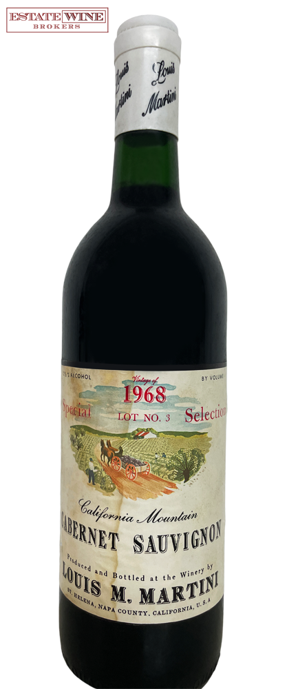 Louis M. Martini Cabernet Sauvignon California Mountain Special Selection Lot No.3 1968 750ml - 1