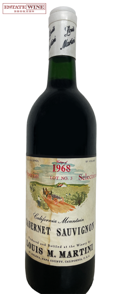 Louis M. Martini Cabernet Sauvignon California Mountain Special Selection Lot No.3 1968 750ml - 1