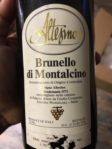 Altesino Brunello di Montalcino Riserva 1975 750ml - 1