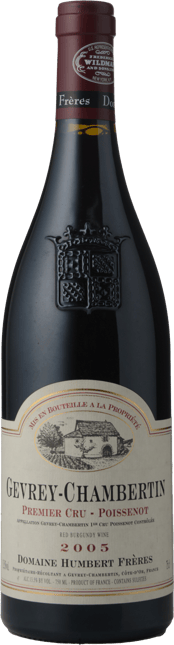 Domaine Humbert Freres Gevrey Chambertin Poissenot 1er cru 2005 750ml - 1