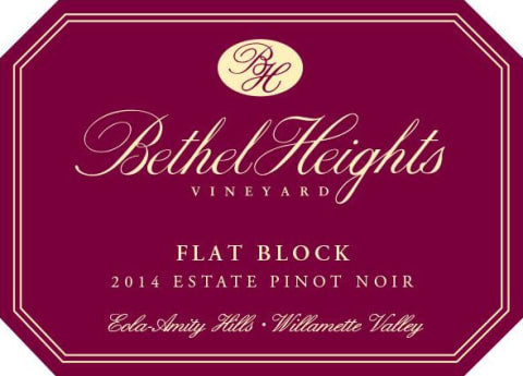 Bethel Heights Pinot Noir Flat Block 2014 750ml - 1
