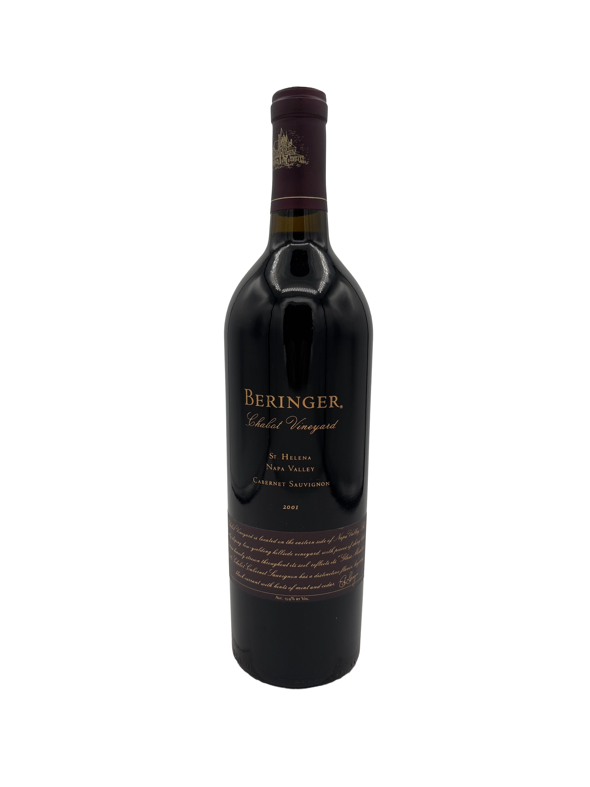 Beringer Cabernet Sauvignon Chabot Vineyard Napa Valley 2001 750ml - 1
