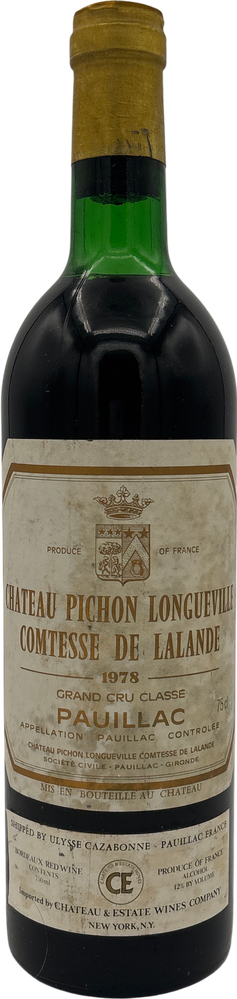 Pichon Lalande 1978 750ml
