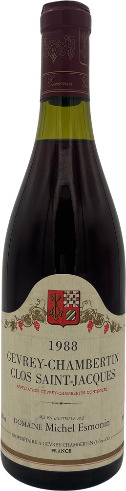 Domaine Michel Esmonin Gevrey Chambertin Clos Saint Jacques 1er Cru 1988 750ml