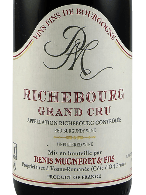 Denis Mugneret Richebourg Grand Cru 1995 750ml - 1