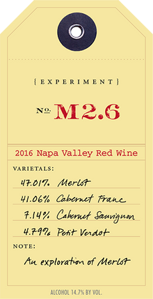 Ovid Experiment No. M2.6 Red Wine Napa Valley 2016 750ml - 1