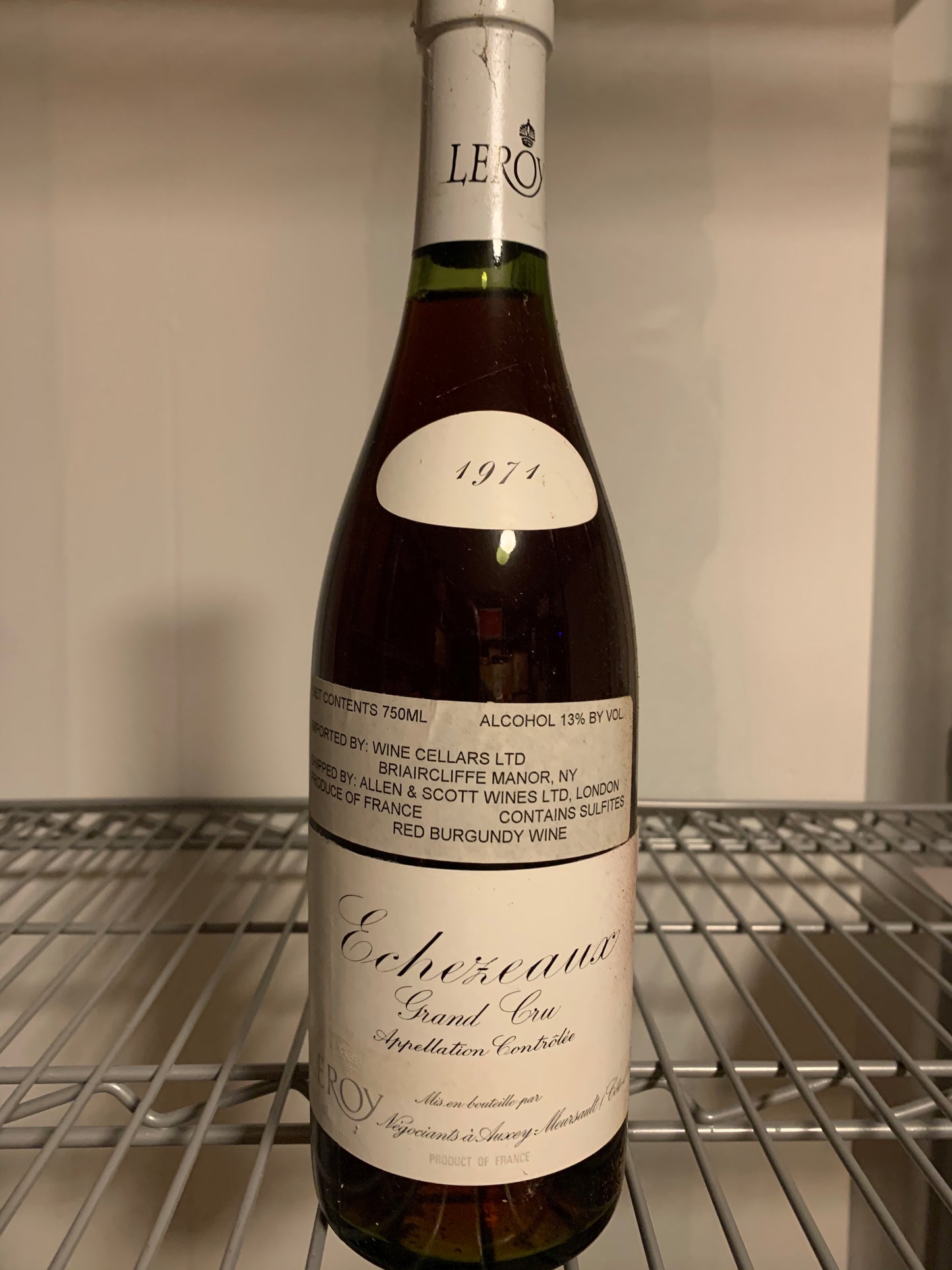 Maison Leroy Echezeaux Grand Cru 1971 750ml - 1