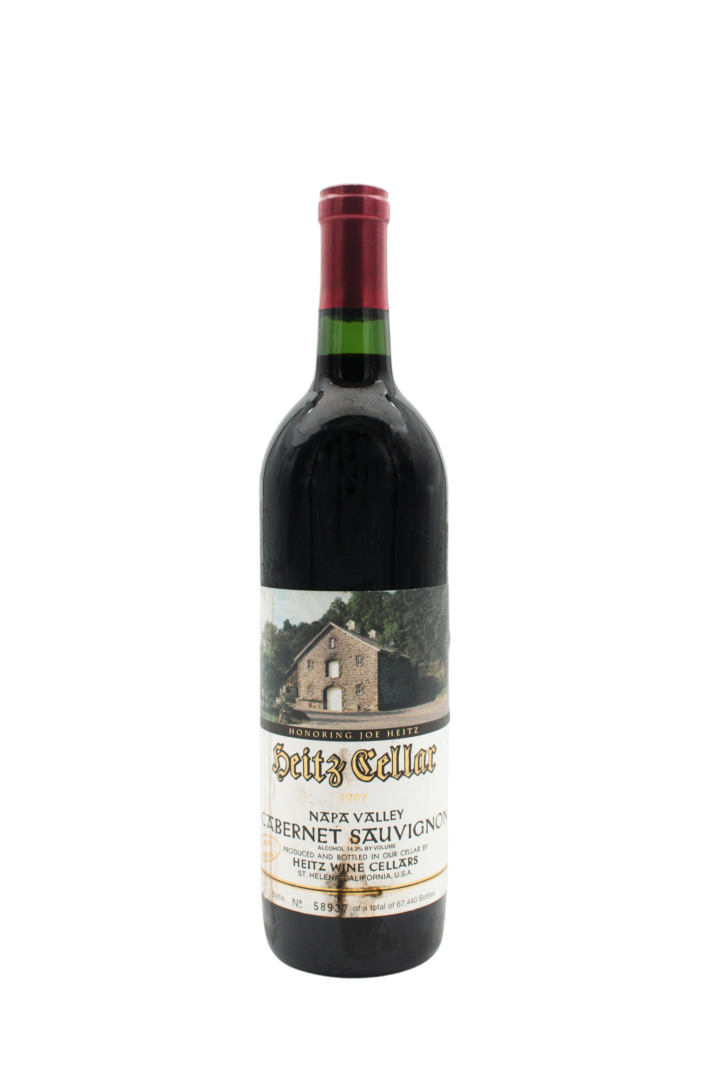 Heitz Cellar Cabernet Sauvignon Martha's Vineyard Anniversary Label [Soiled] 1997 750ml - 1
