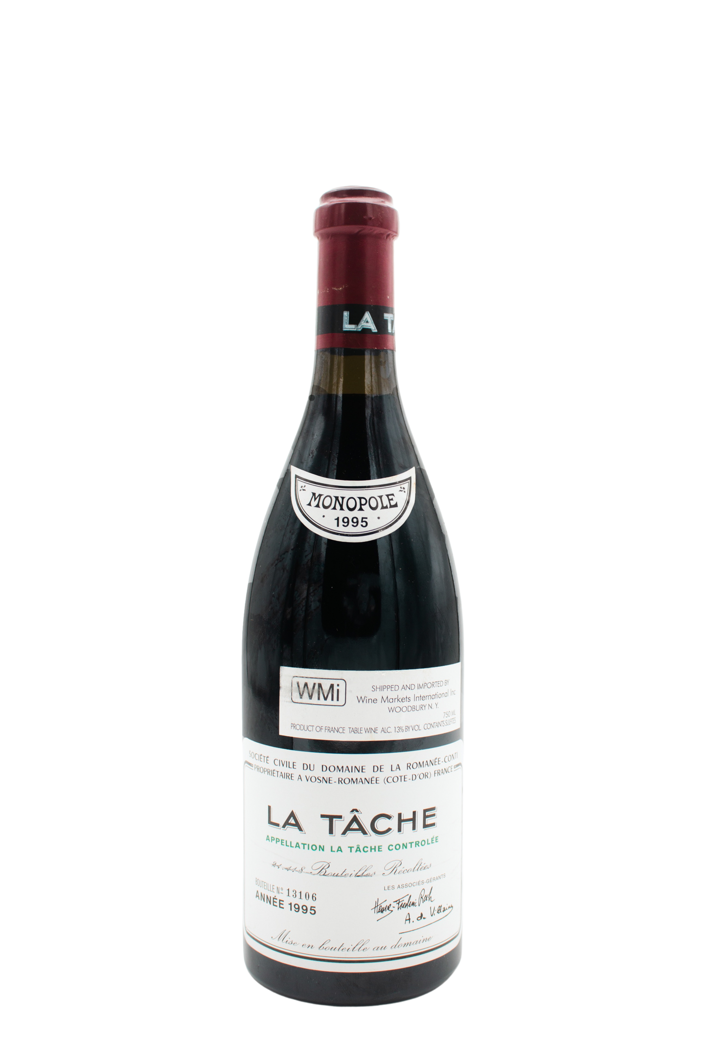 Domaine de la Romanee-Conti La Tache Grand Cru [1.7cm Fill] 1995 750ml - 1