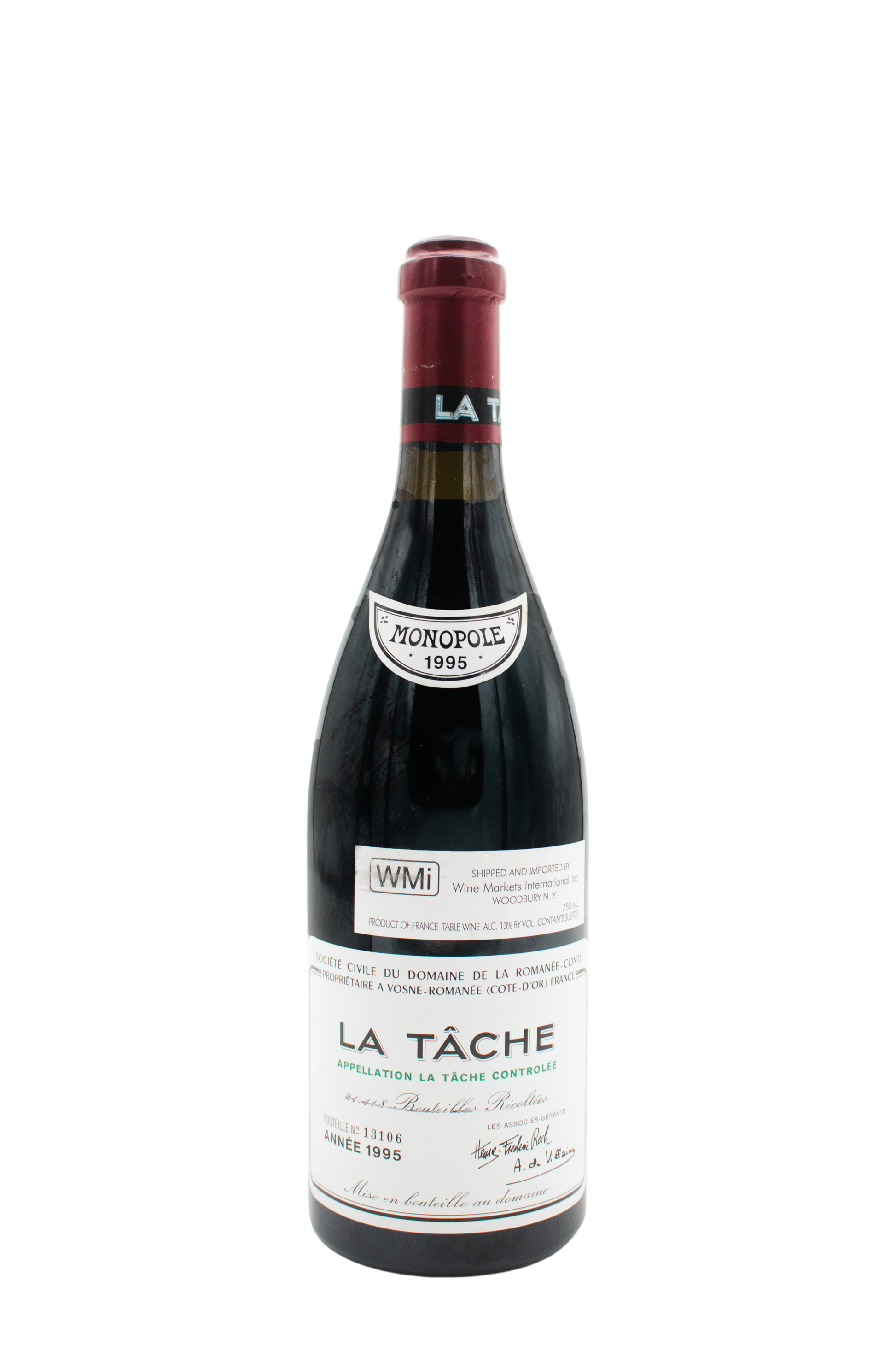Domaine de la Romanee-Conti La Tache Grand Cru [1.7cm Fill] 1995 750ml - 1