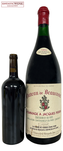 Chateau de Beaucastel Chateauneuf du Pape Hommage a Jacques Perrin 1989 3000ml [Scuffed Label, Slight Past  Seepage] - 1