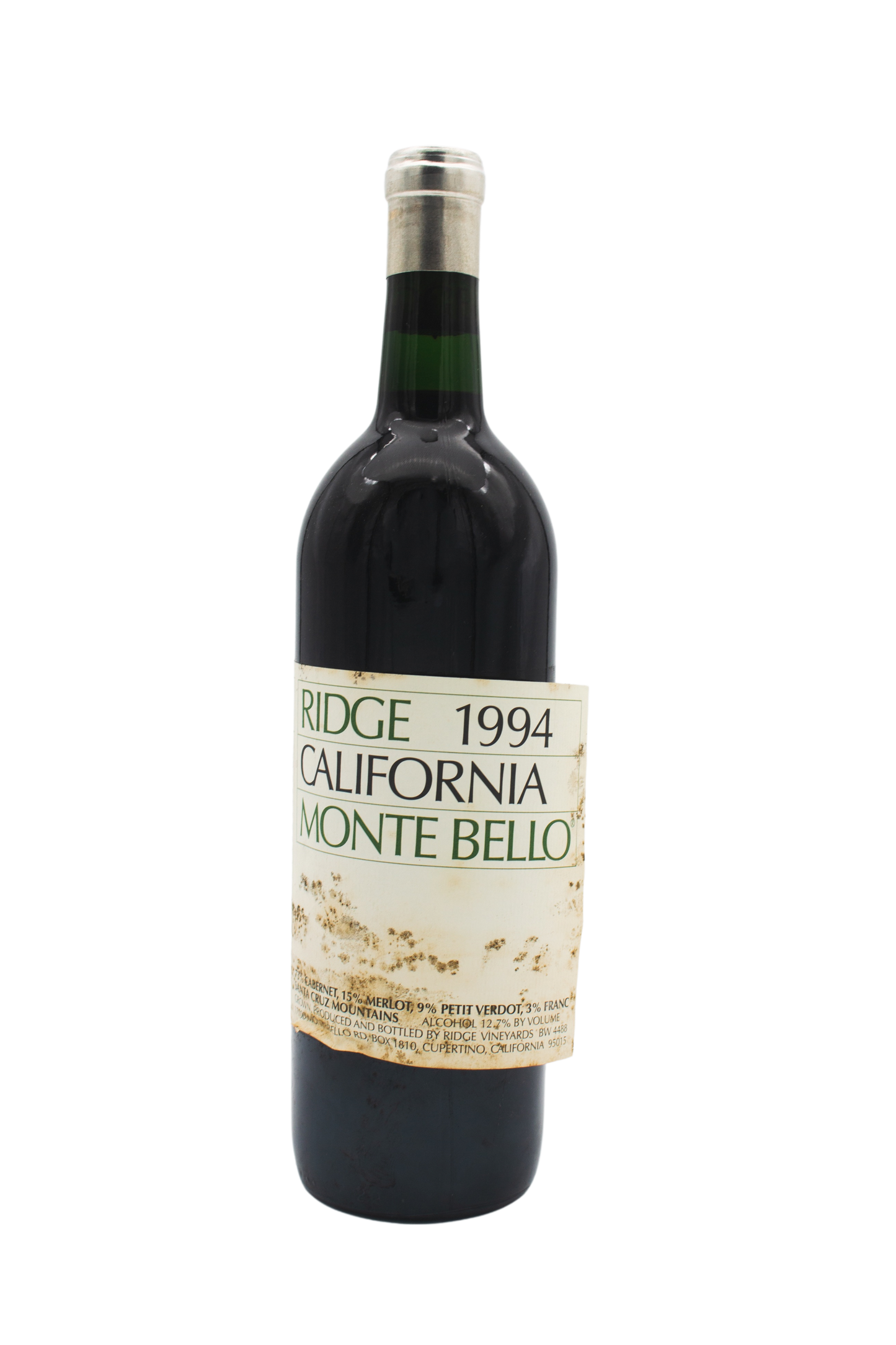 Ridge Monte Bello 1994 750ml[Soiled Label] - 1