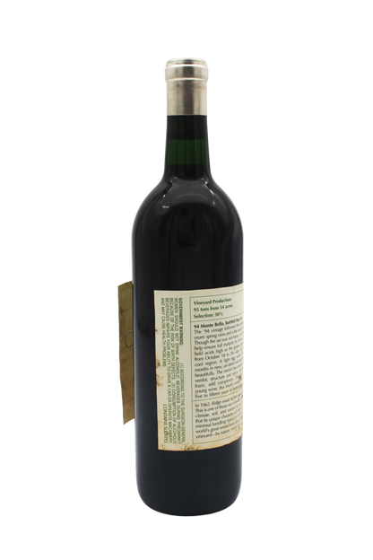 Ridge Monte Bello 1994 750ml[Soiled Label] - 3