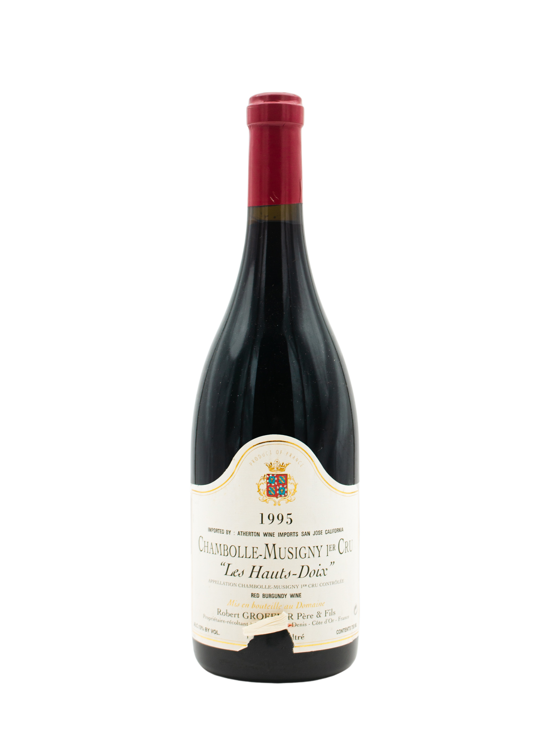 Domaine Robert Groffier Chambolle Musigny Les Amoureuses 1er Cru [Torn Label] 1995 750ml - 1
