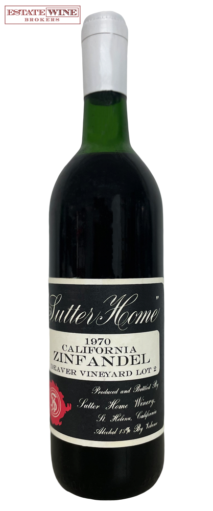 Sutter Home Winery Zinfandel Lot 2 Deaver Vineyard 1970 750ml - 1
