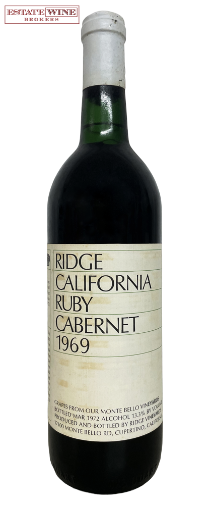 Ridge Ruby Cabernet California (Monte Bello Vineyard) 1969 750ml - 1